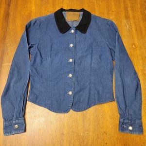 Saddle Ridge Vintage Collectio Denim Jean Button Down Shirt - Size Large